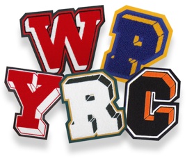 Double Felt Dimensional Chenille Varsity Letters