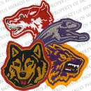 Husky, Greyhound and Wolf Mascots