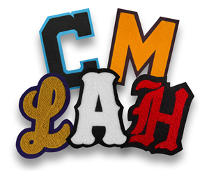 Single Felt Chenille Letters