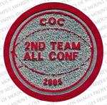 Embroidred Basketball Patch for Varsity Jacket