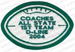 Embroidered Football Patch for Letterman Jacket