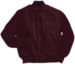 Maroon Letterman Jacket with Genuine Leather Sleeves