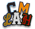 7 Inch Single Felt Chenille Varsity Letters - 2 Color