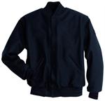 Black Varsity Jacket with Wool Sleeves